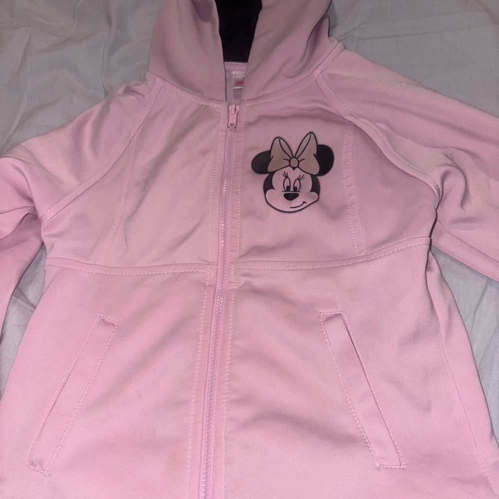 Disney Kids Light Pink Hoodie with Character‎ Design